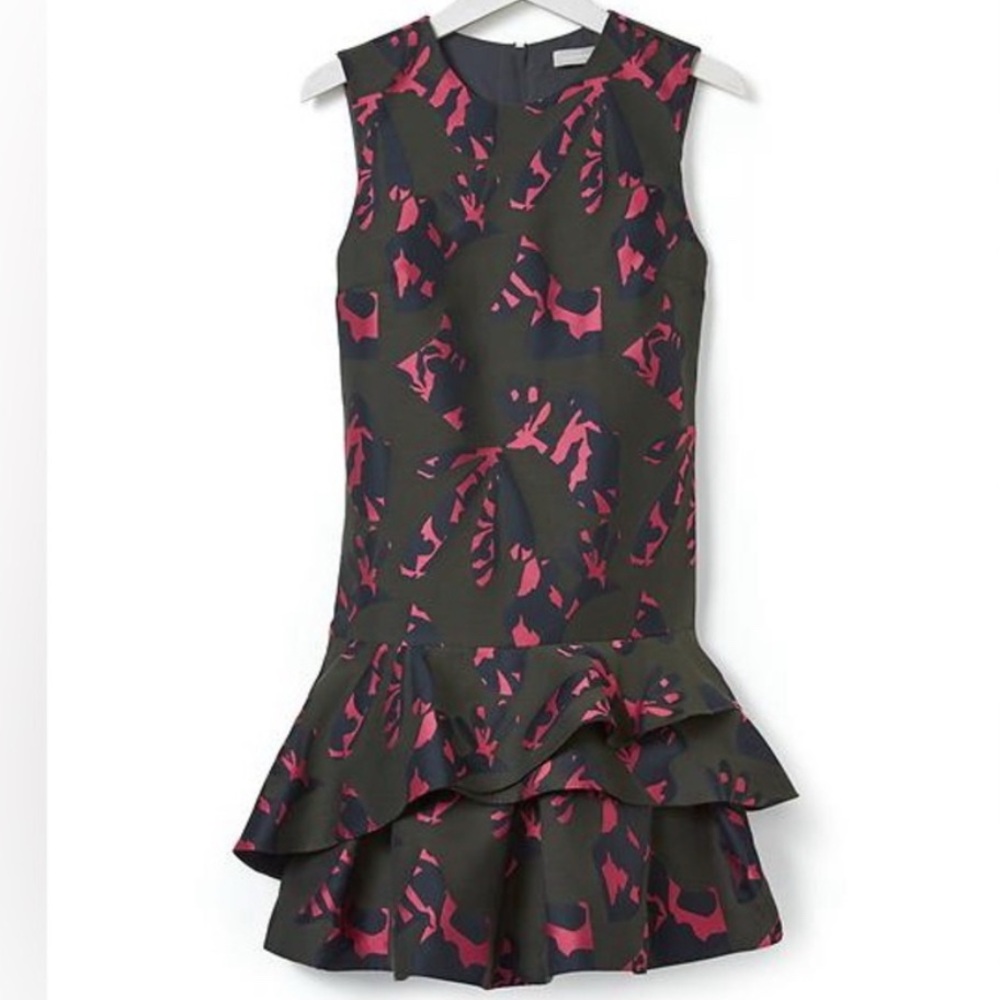 Banana Republic Pink and Black Mini Dress